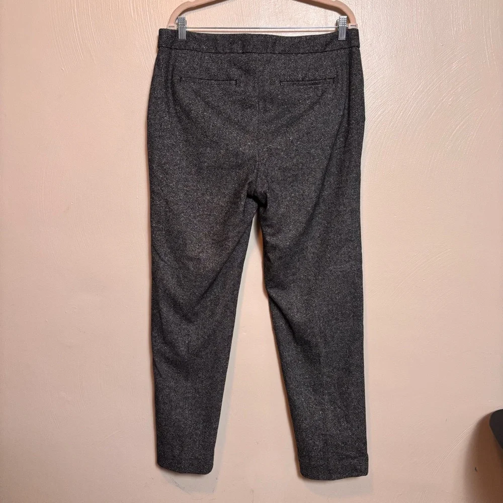 Talbots Women’s Pants Wool Blend‎ Dark Gray Black Size 12L Workplace Winter